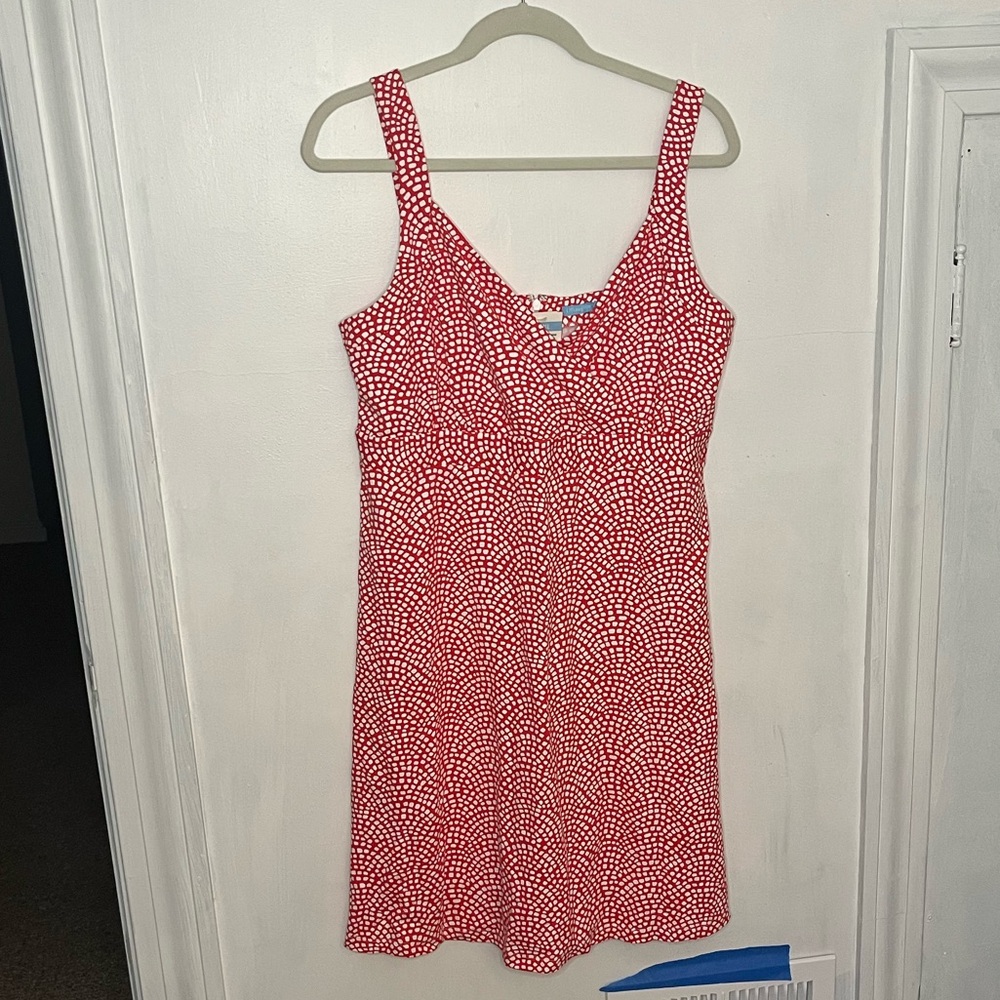 NWT J.McLaughlin Karla sundress. Size XL, red and white pattern